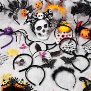 <3-5 ITEM HALLOWEEN CLOTHES, ACCESSORIES DIY UPCYCLE RESCUE MYSTERY BOX LOT>